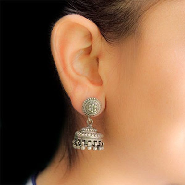 Jhumka Design in Silver