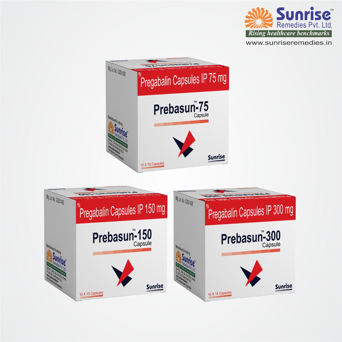 Prebasun | Pregabalin | Pharmaceutical – Sunrise Remedies