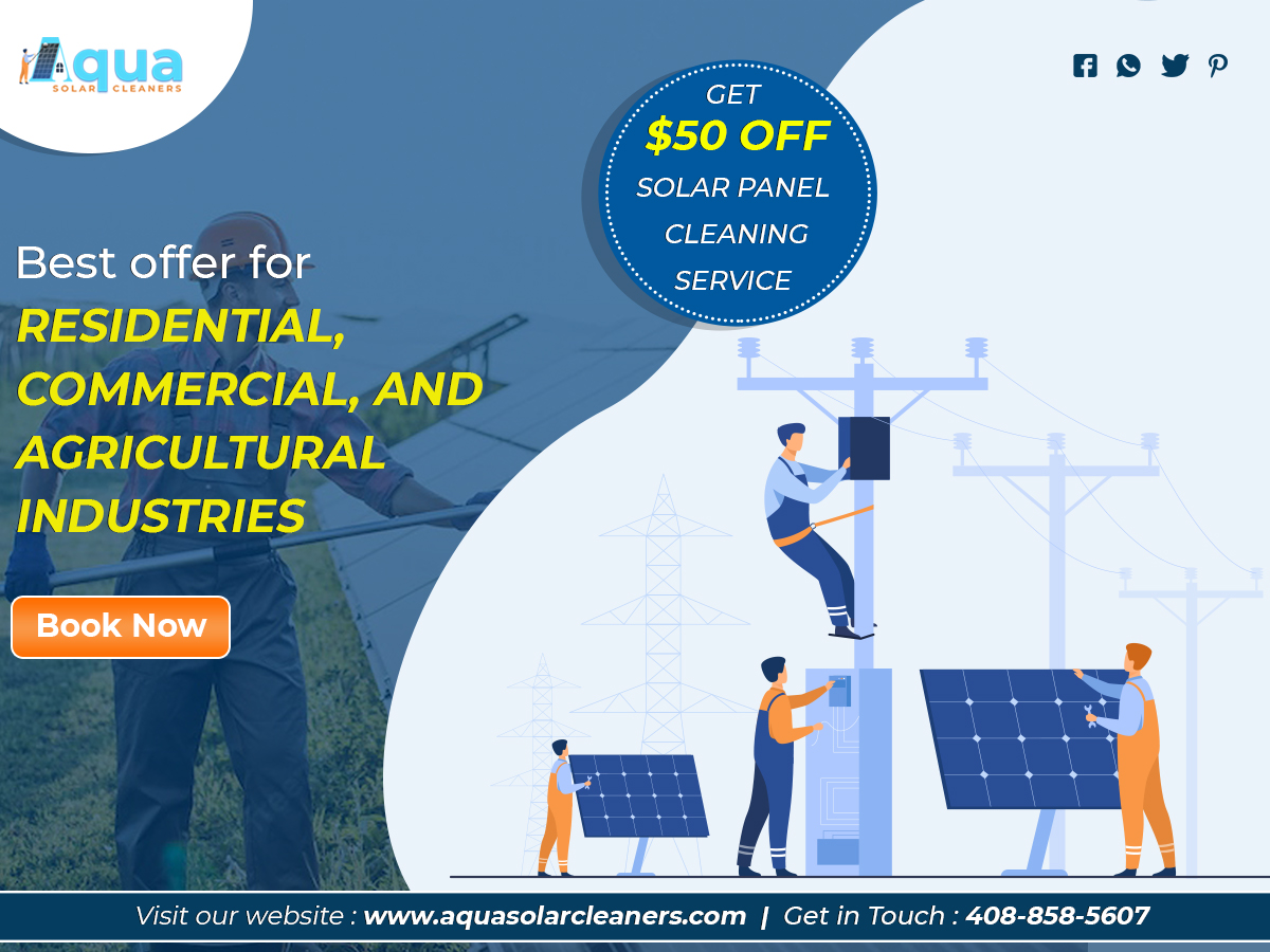 Get $50 OFF Solar Panel Cleaning Services