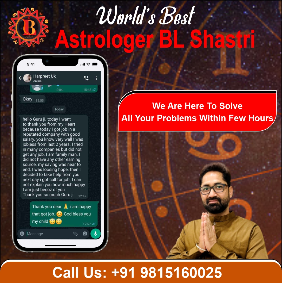 Vashikaran Specialist Astrologer BL Shastri