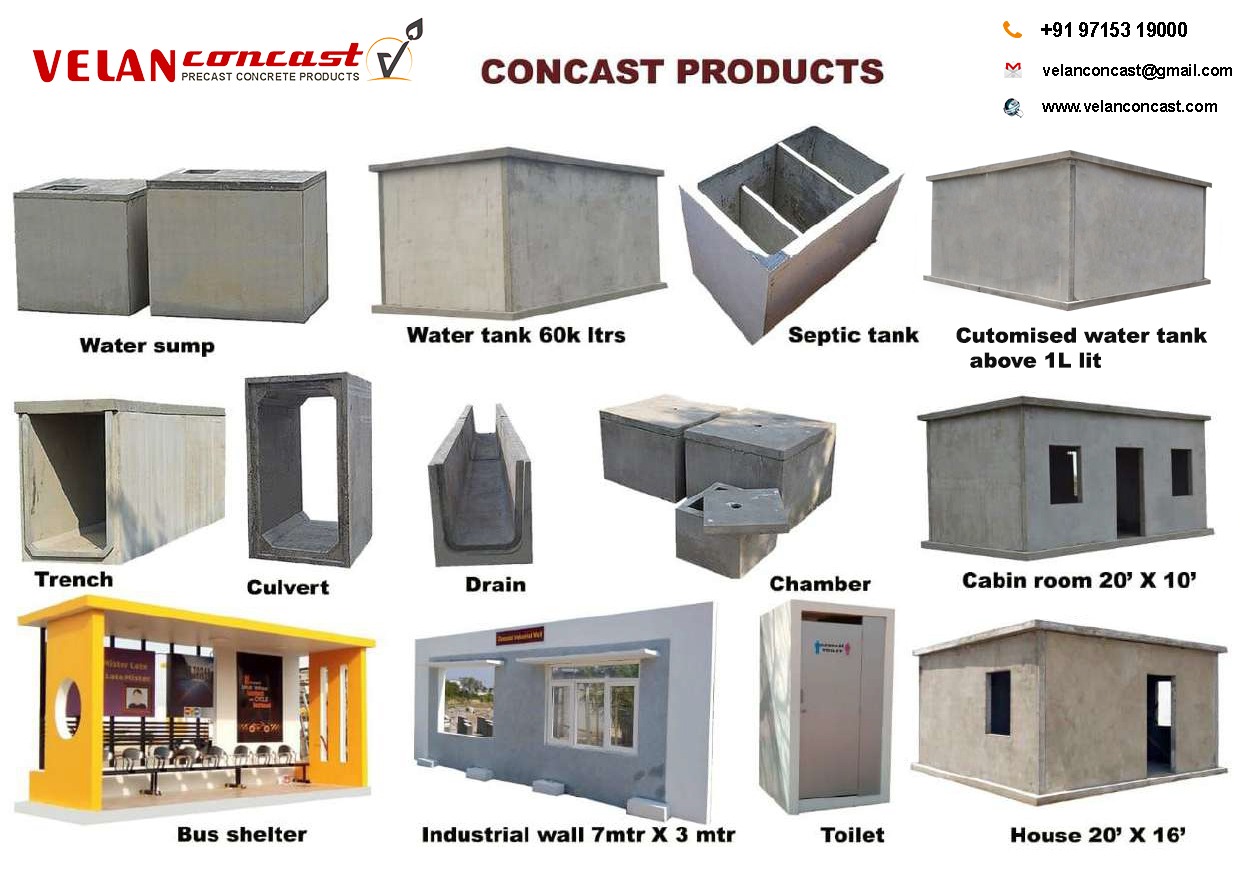 Velan concast-precast concrete products Manufacturers