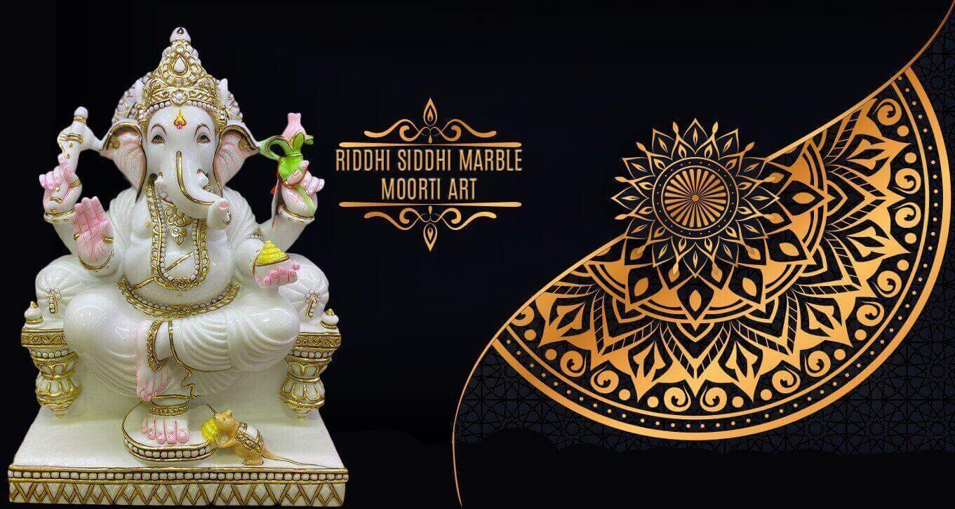 Riddhi Siddhi Marble Moorti Art-Marble God Statues Manufacturer in India