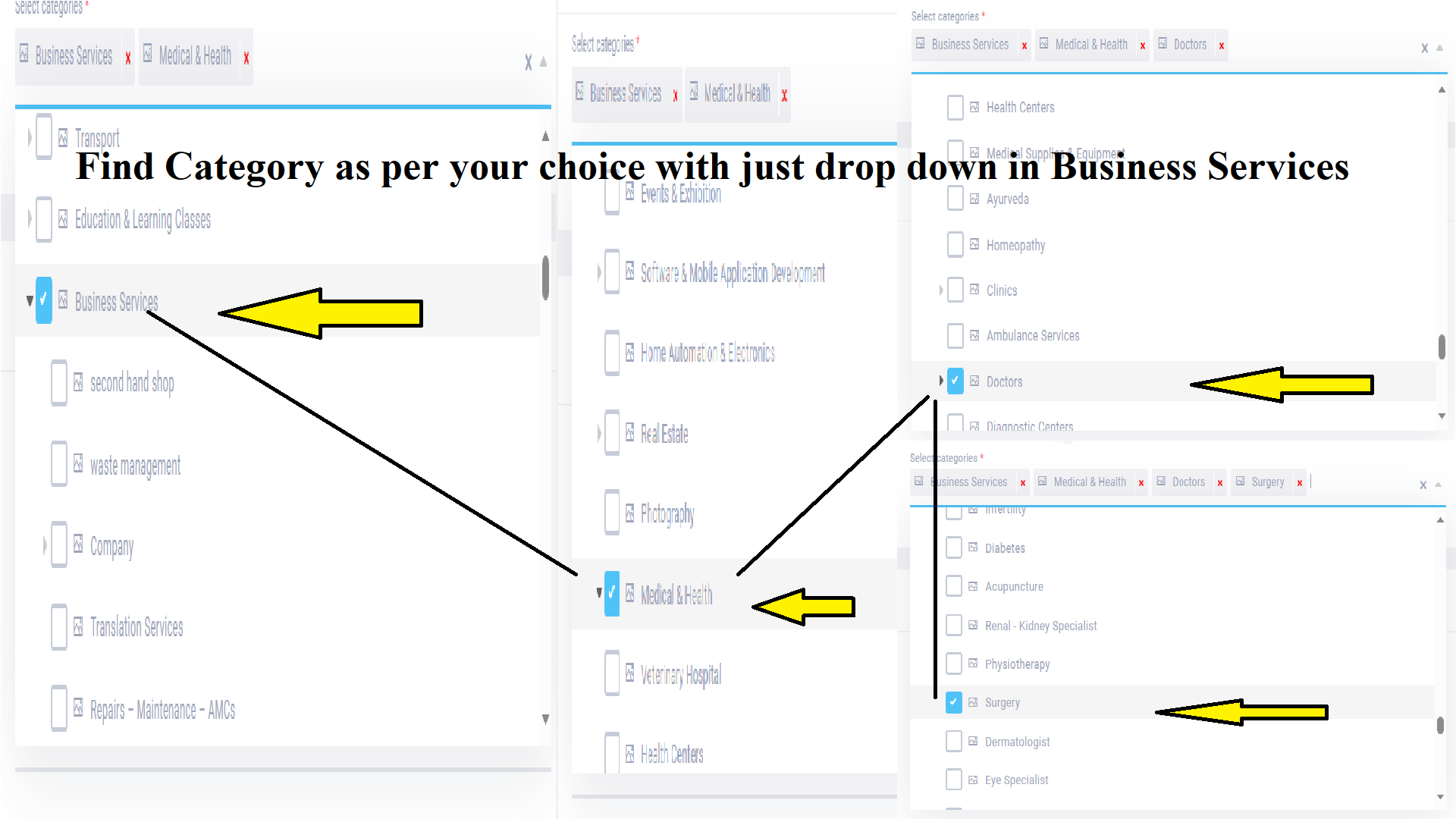 Add Business Categories on Google