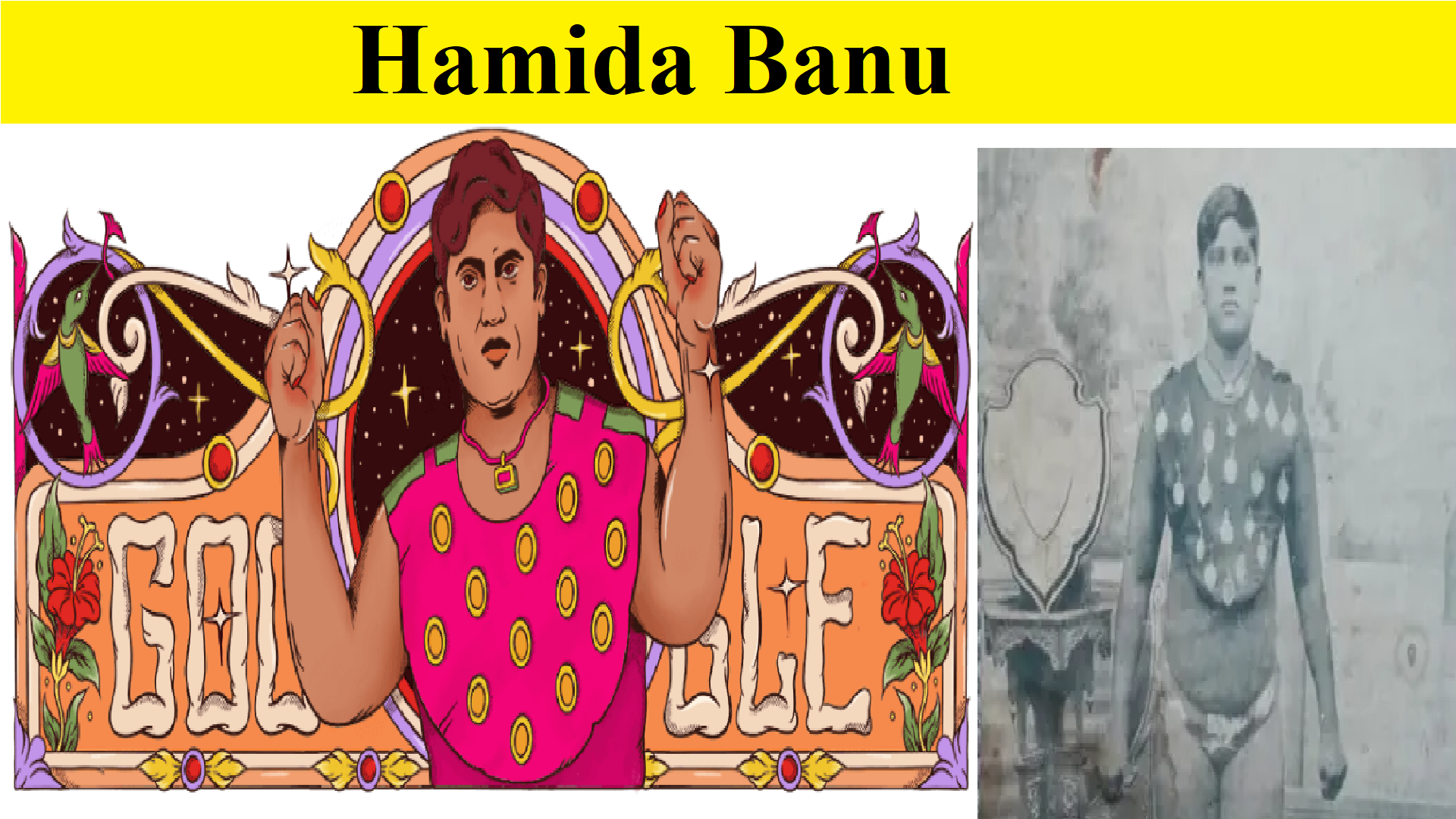 Hamida Banu Indian wrestler Google Doodle & Biography of the who was India’s first professional woman wrestler