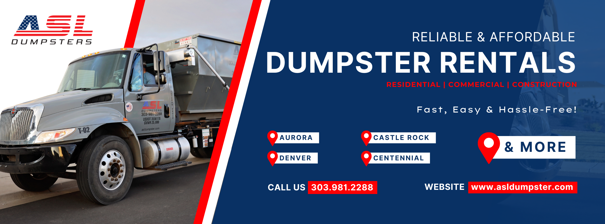Rolloff Dumpster Rental Service – ASL Dumpsters