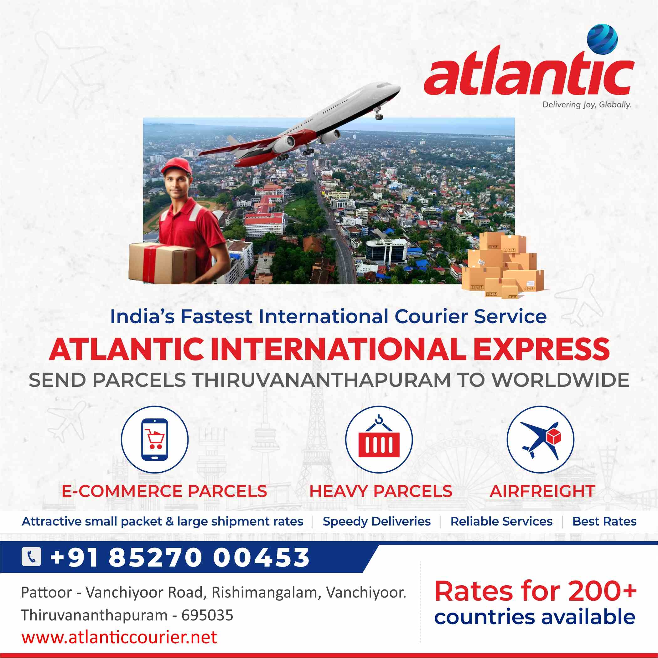 International Courier Service in Thiruvananthapuram Atlantic International Express