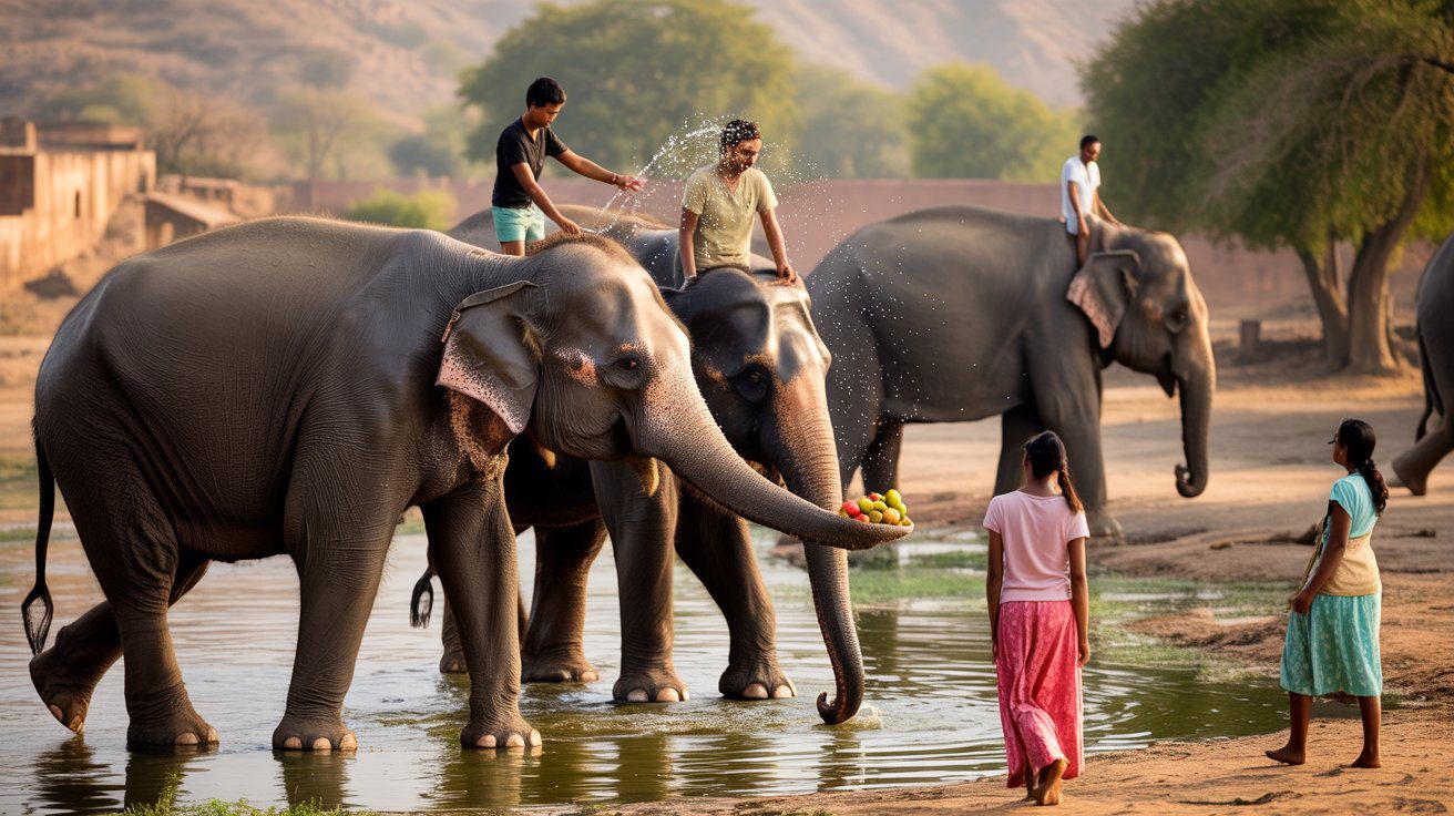 Elephant Safari in Jaipur EleJungle Elephant Ride & Activities in Amer Jaipur