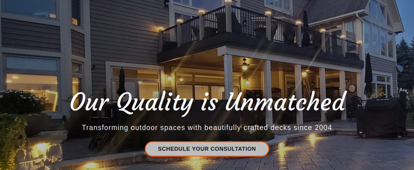 Deck builder in Fox Valley Backyard Images Inc