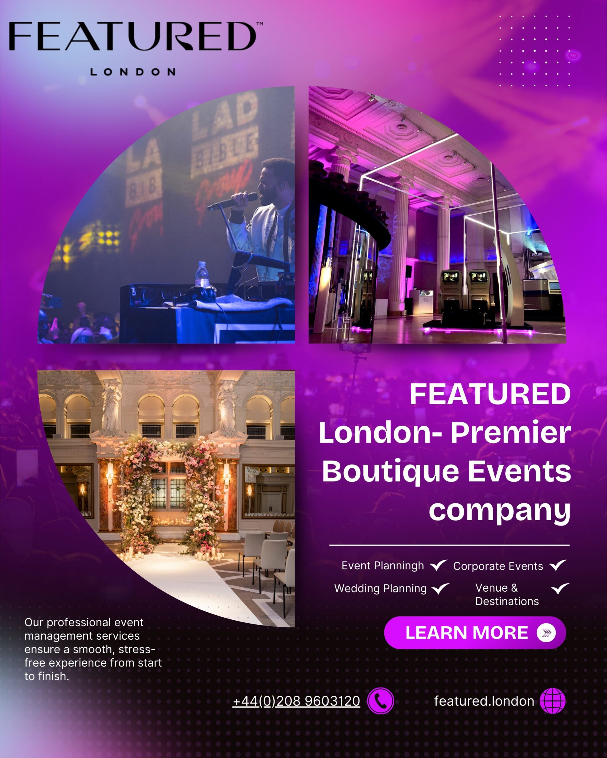 FEATURED London- Premier Boutique Events company
