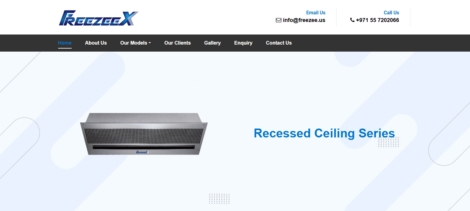 FreezeeX : Advanced Air Curtains in Dubai