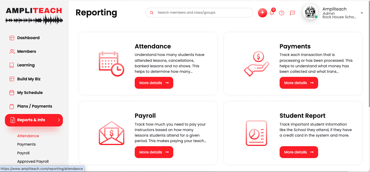 AmpliTeach – Music School management Software