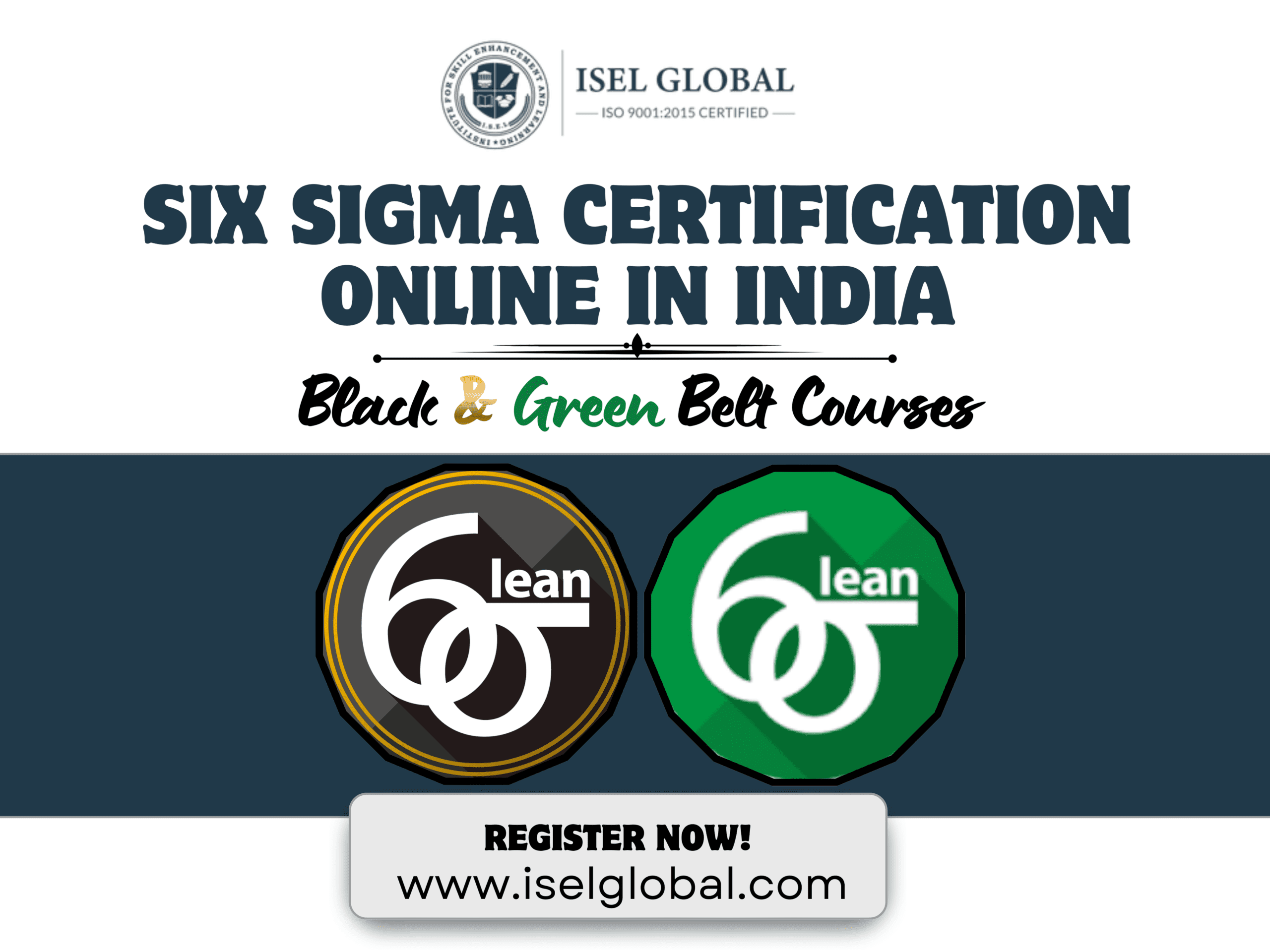 Six Sigma Certification Online India – Black & Green Belt Training