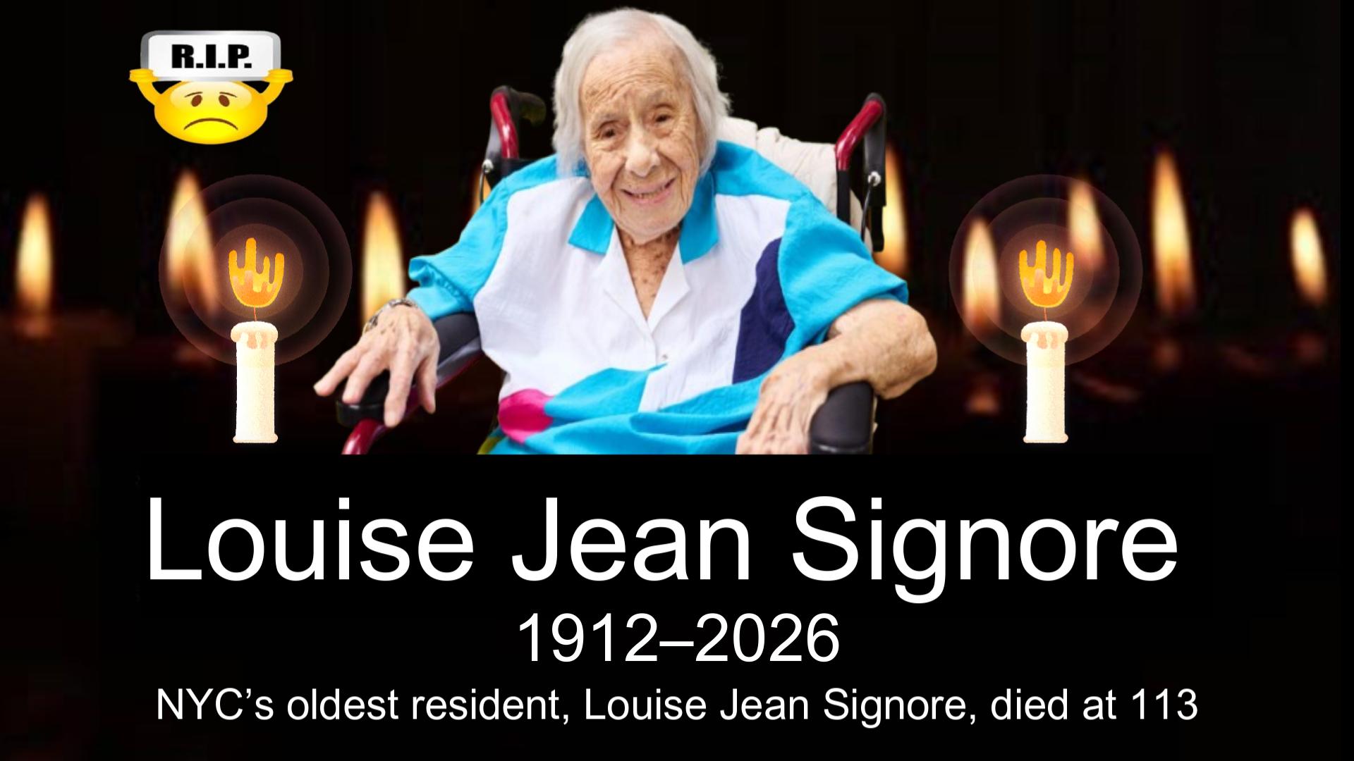 Louise Jean Signore Death News: New York City’s oldest resident Biography, Career, Life Story, Funeral Details