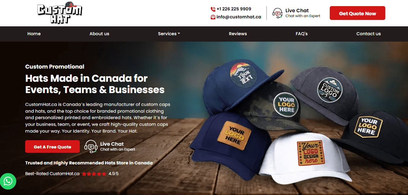 Custom Caps In Toronto