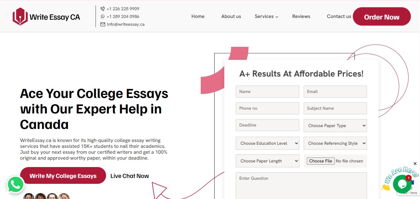 Write Essay Canada