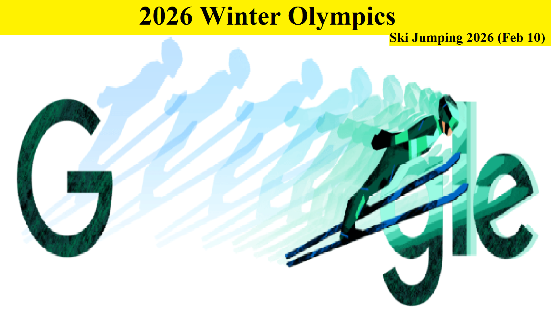2026 Winter Olympics Google Doodle
