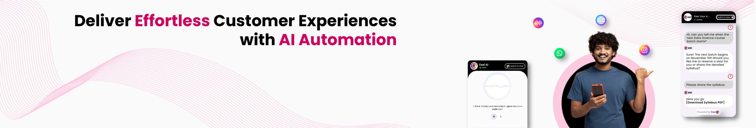 Exei- AI agent for customer service