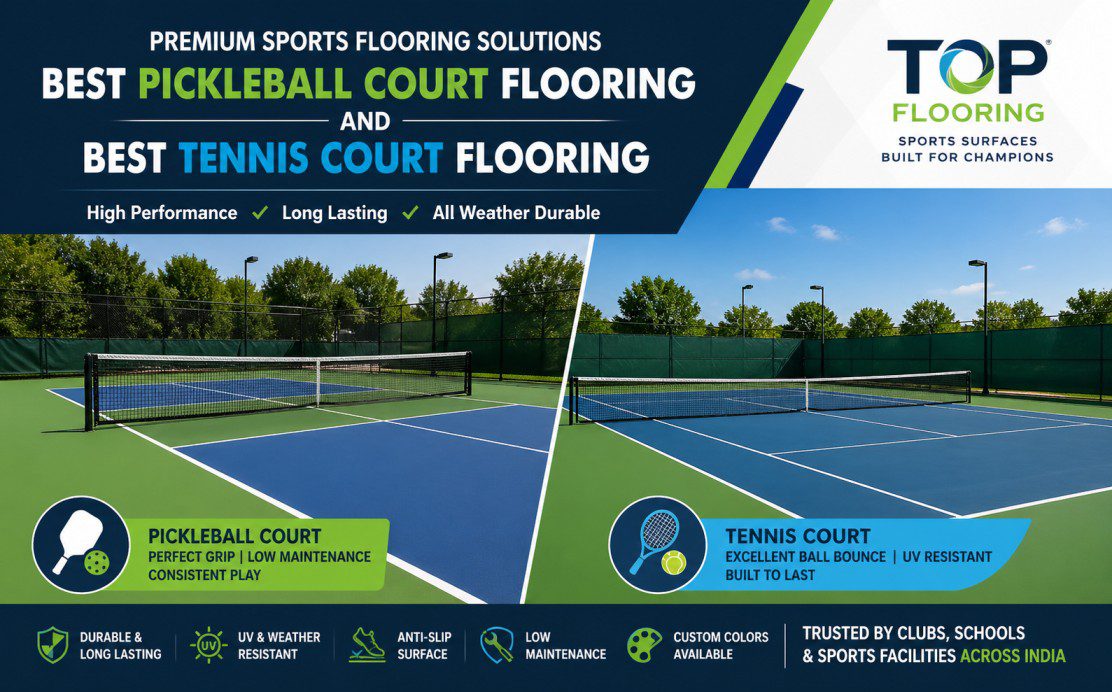 Premium Sports Flooring Solutions for Pickleball & Tennis Courts