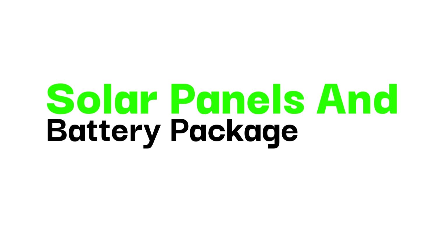 Solar Panels And Battery Package