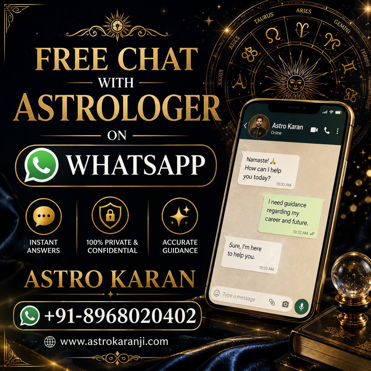 Free Chat with Astrologer on WhatsApp