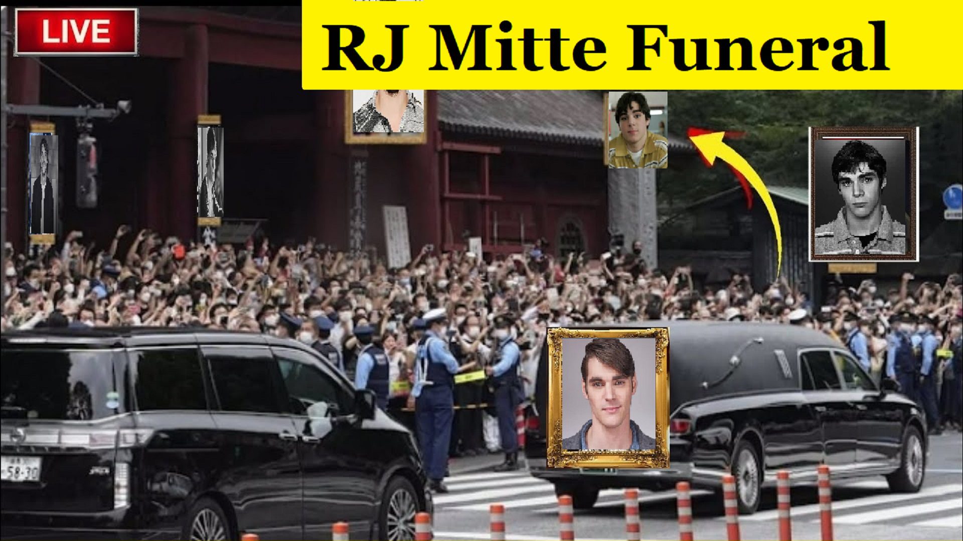 RJ Mitte funeral services
